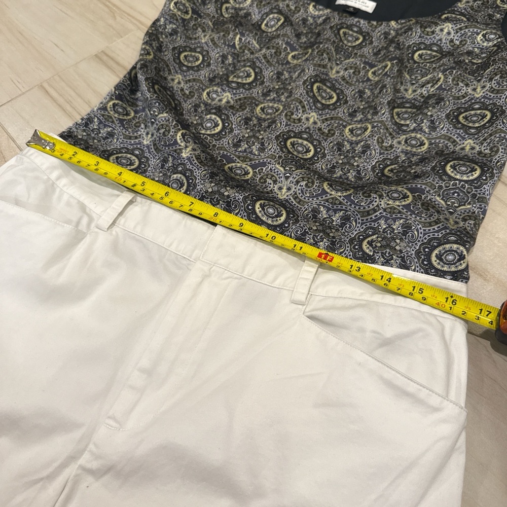 LAUREN RALPH LAUREN WHITE 100% COTTON TROUSER PANTS – SIZE 12 🤍 - Picture 7 of 8